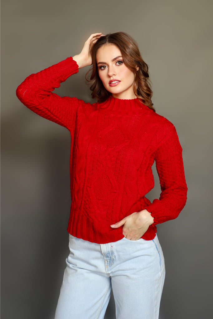 Suéter Rombos Cuello Alto