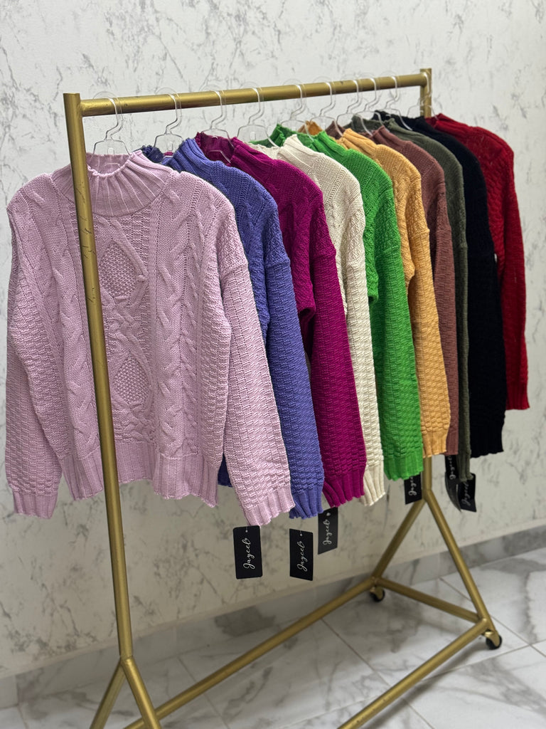 Suéter Rombos Cuello Alto